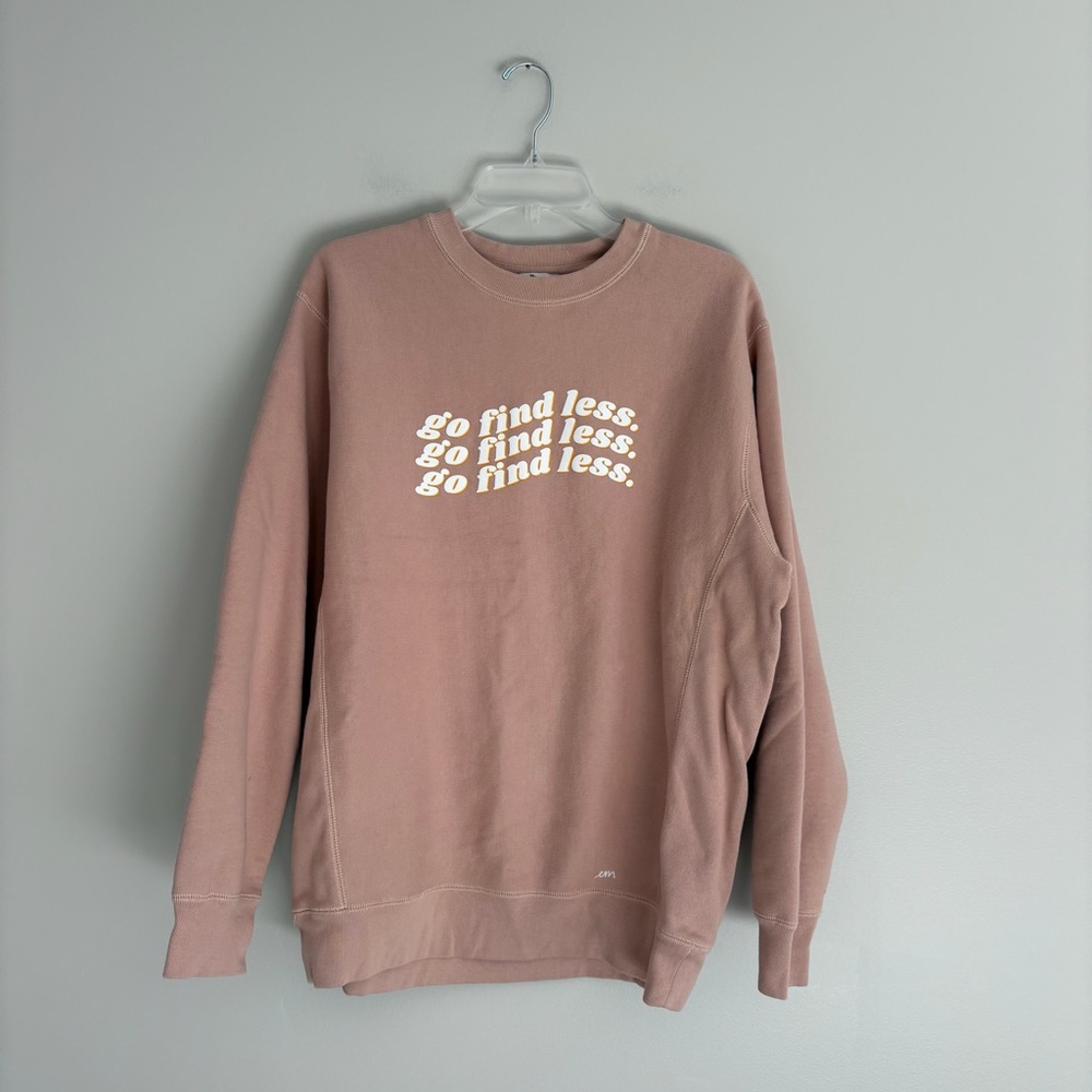 Independent Trading Company Go Find Less Women's Crewneck Sweatshirt